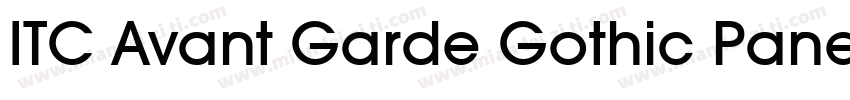ITC Avant Garde Gothic Paneuropean字体转换